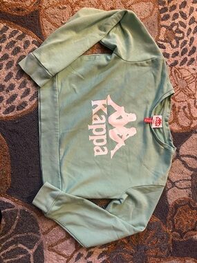 Kappa mint sweatshirt cropped